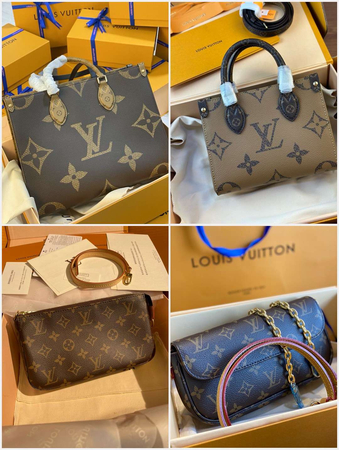 Bolso de piel de lujo preparado para entrega
